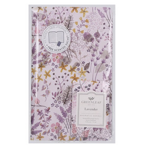 Greenleaf Lavender notitieboek met geurzakje