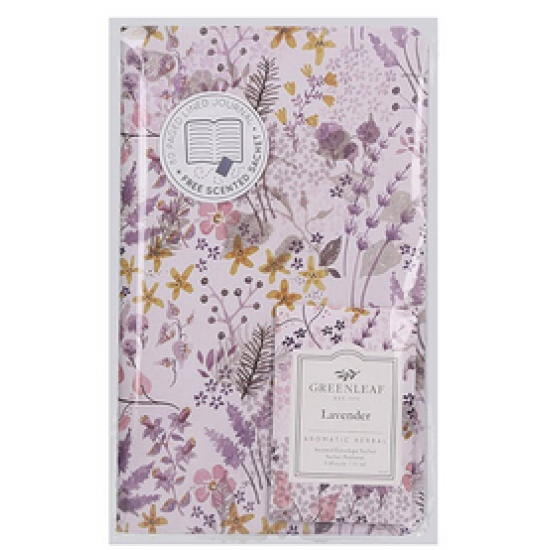 Greenleaf Lavender notitieboek met geurzakje