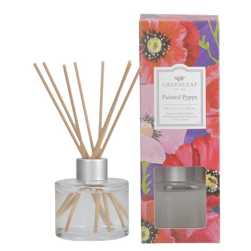 Greenleaf Painted Poppy Signature Reed Diffuser