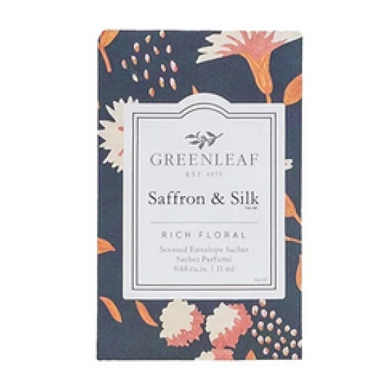 Greenleaf Saffron & Silk Small Sachet