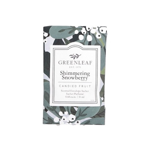 Greenleaf Shimmering Snowberry Small Sachet