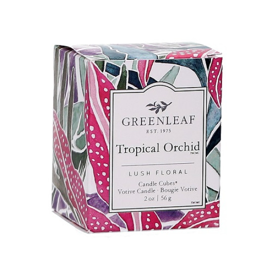 Greenleaf Tropical Orchid Votive Candle